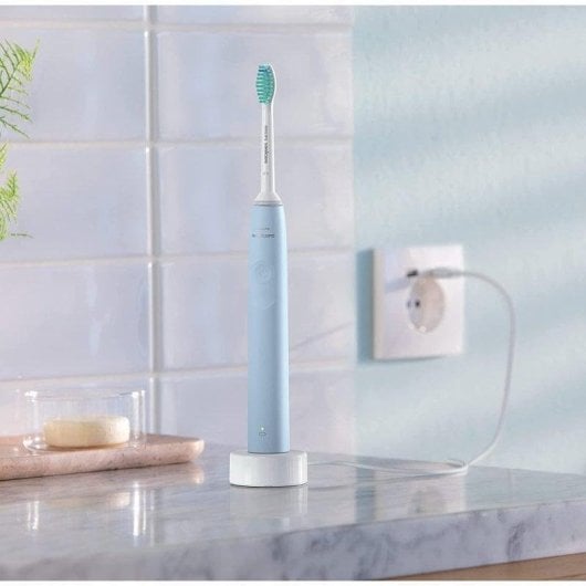 Escova de Dentes Elétrica Philips Sonicare 2100 HX3651/12 Azul Bateria Integrada