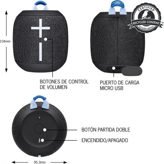 Ultimate Ears WonderBoom 3 Altavoz Bluetooth Negro