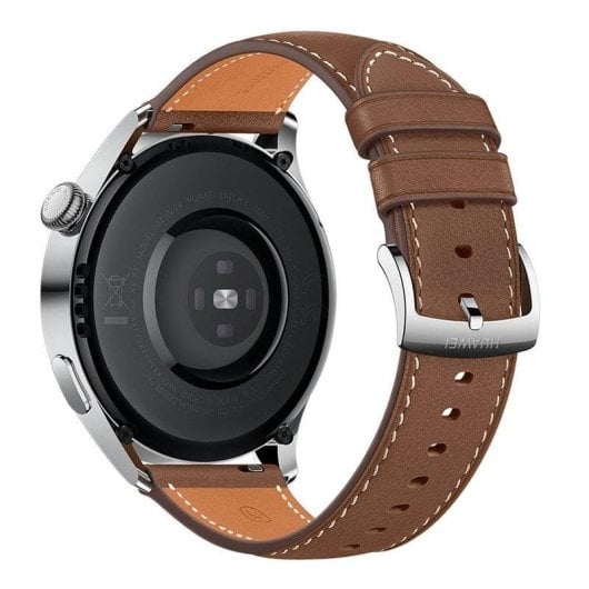 Huawei Watch 3 eSIM Bluetooth GPS NFC 46mm AMOLED Acier Marron Étanchéité 5ATM SpO2