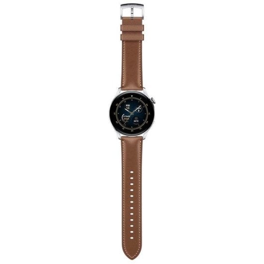 Huawei Watch 3 eSIM Bluetooth GPS NFC 46mm AMOLED Acier Marron Étanchéité 5ATM SpO2