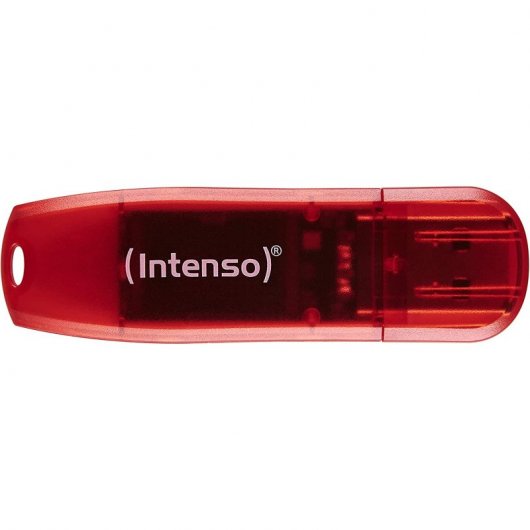 Intense Rainbow Line 128 Go USB 2.0 Rouge