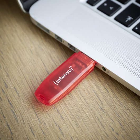 Intense Rainbow Line 128 Go USB 2.0 Rouge