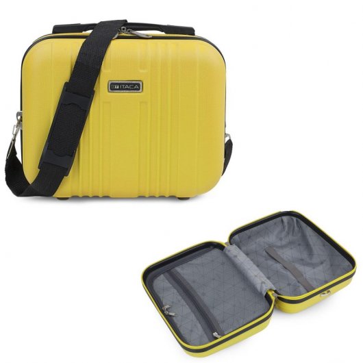 Itaca Sevron Juegos De Maletas Rígidas Abs, Color Amarillo