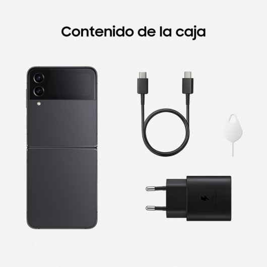Samsung Galaxy Z Flip4 5G 8GB/512GB 6.7''/1.9'' Cinzento + Carregador de Parede 25W