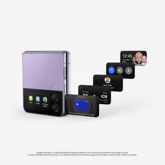 Samsung Galaxy Z Flip4 5G 8GB/128GB 6.7''/1.9'' Azul + Carregador de Parede 25W