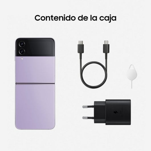 Samsung Galaxy Z Flip4 8/128GB Lila + Cargador de Pared 25W