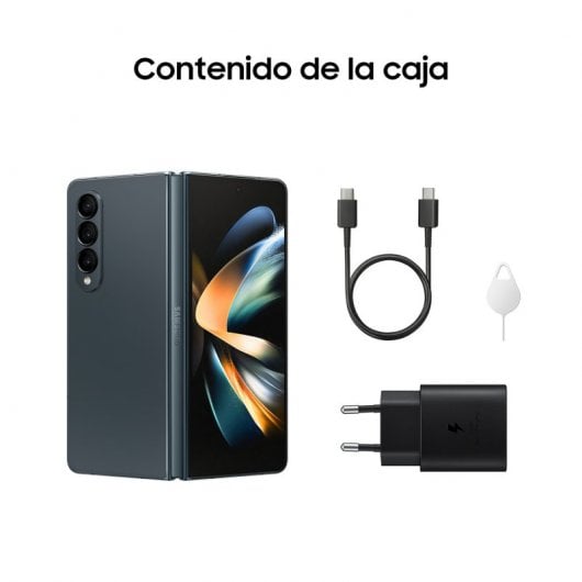 Samsung Galaxy Z Fold4 12/256GB Verde Libre + Cargador de Pared 25W