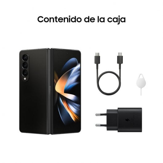 Samsung Galaxy Z Fold4 12/256GB Negro Libre + Cargador de Pared 25W