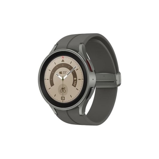 Samsung Galaxy Watch5 Pro Bluetooth GPS NFC 45mm Super AMOLED Gris Titane Taille Unique Étanche 5 ATM Pulsomètre SpO2
