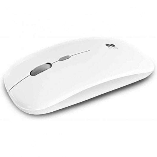 Subblim Dual Flat Ratón Óptico Inalámbrico 1600DPI Blanco