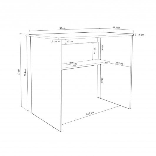 Mesa De Estudio Siku 90 Blanco