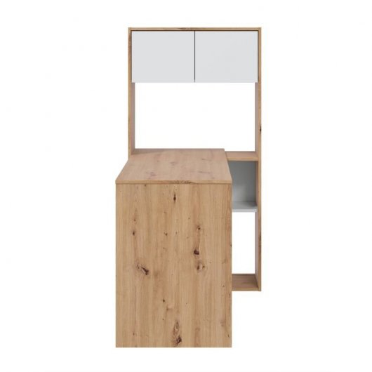 Escritorio-estanteria Duo 100 Blanco Artik -roble Nodi