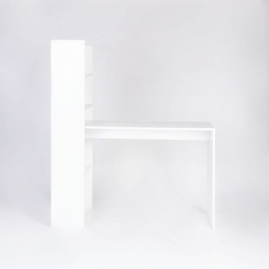Mesa De Estudio-estantería Qanik Blanco