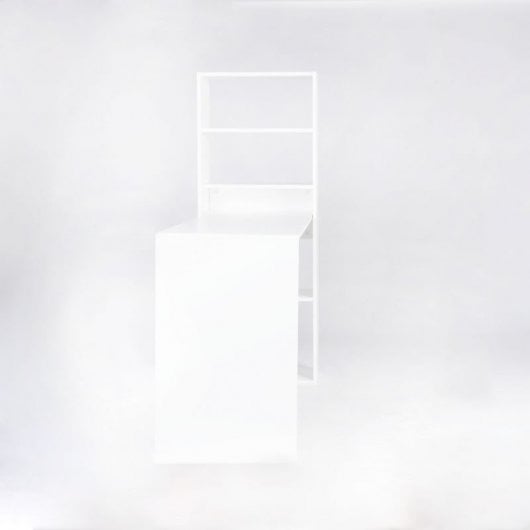 Mesa De Estudio-estantería Qanik Blanco