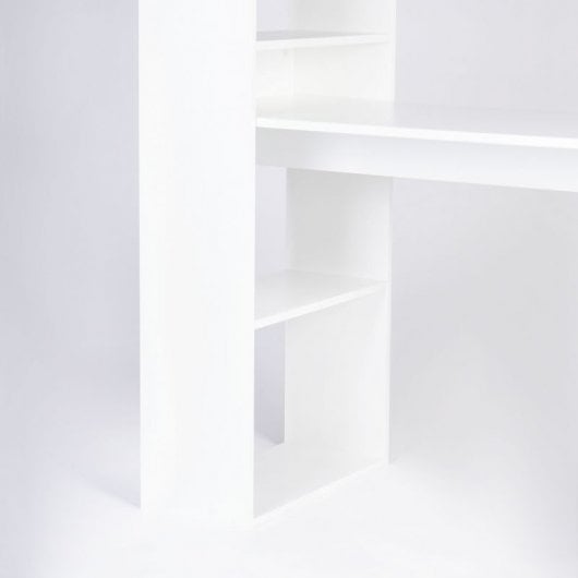 Mesa De Estudio-estantería Qanik Blanco