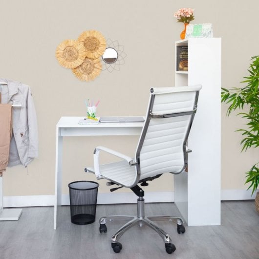 Mesa De Estudio-estantería Qanik Blanco