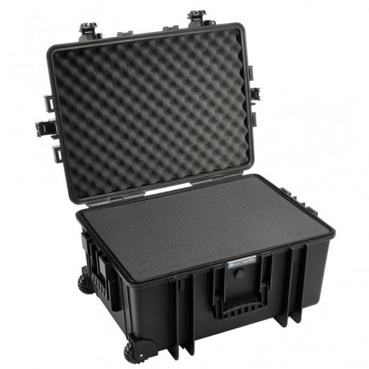 B&W 6800/B/SI Caja para Equipo Fotográfico con Ruedas Negro