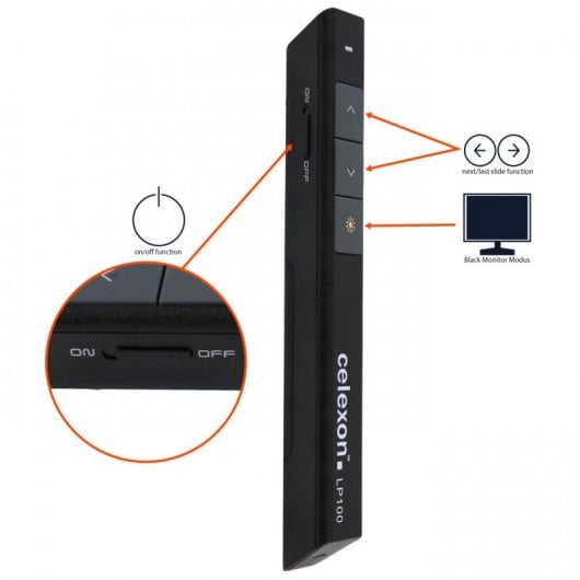 Celexon Economy LP100 Presentador Inalámbrico Negro