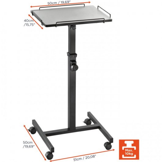 Celexon PT2000 Mesa para Proyector Negra