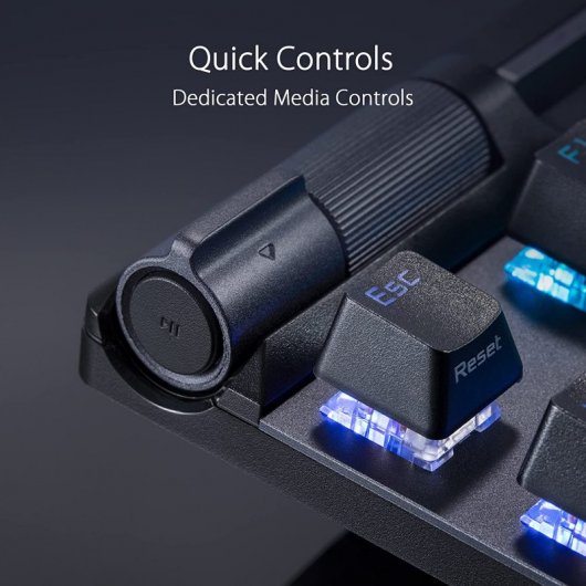 ASUS ROG Strix Flare II Teclado Mecánico Gaming RGB Switch NX Red QWERTY Español Negro