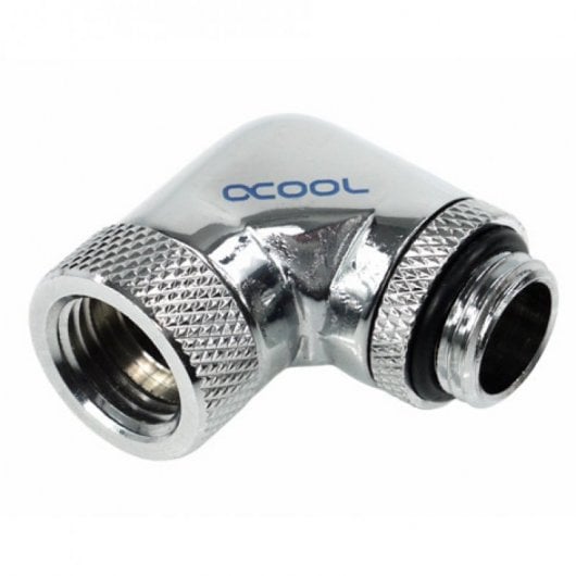 Adattatore girevole HF Alphacool 90° G1/4 cromato