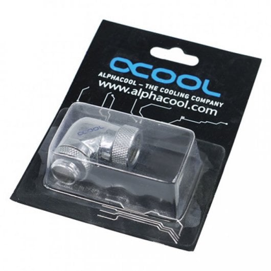 Adattatore girevole HF Alphacool 90° G1/4 cromato