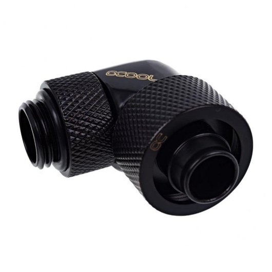 Raccord rotatif Alphacool G1/4 16/10mm 90° noir intense