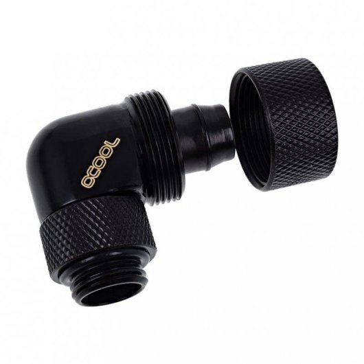 Raccord rotatif Alphacool G1/4 16/10mm 90° noir intense