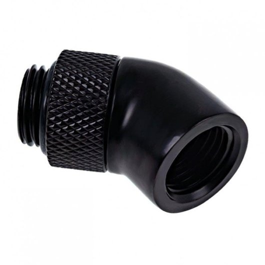 Wasserkühlung Alphacool Drehbarer Winkeladapter 45° G1/4 Schwarz
