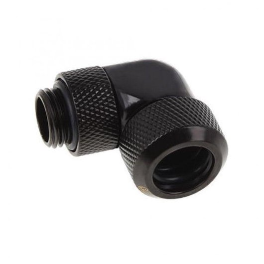 Racor Alphacool Eiszapfen 90° giratório preto 3mm G1/4 compatível tubos 13mm