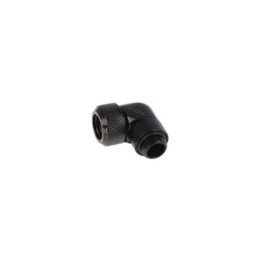Racor Alphacool Eiszapfen 90° giratório preto 3mm G1/4 compatível tubos 13mm