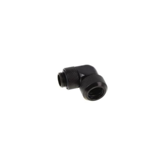 Racor Alphacool Eiszapfen 90° giratório preto 3mm G1/4 compatível tubos 13mm