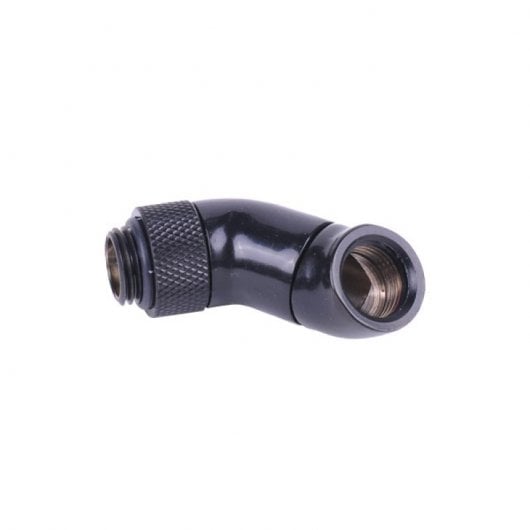 Alphacool Adaptateur Double Angle Rotatif à 45º Filetage Externe G1/4" vers Filetage Interne G1/4" Noir