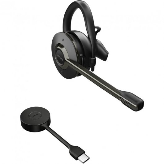 Jabra Engage 55 UC Casque sans fil DECT USB-C optimisé pour bureau Noir/Titane
