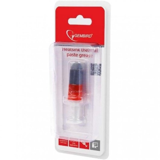 Pâte thermique Gembird TG-G1.5-01 1,5g conductivité 4,5 W/mK gris