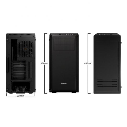 Be Quiet! Pure Base 600 Cristal Templado USB 3.0 Negra