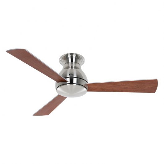 CasaFan Eco Pallas 116 BN-SI/KI Ventilateur de Plafond Écologique avec Moteur de Contrôle de la Lumière et Pales Réversibles 20W