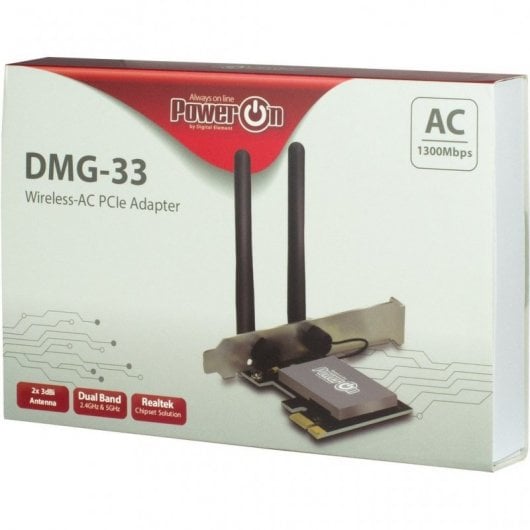 Scheda di rete AC Inter-Tech DMG-33 WLAN 1300 Mbit/s