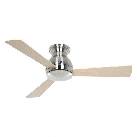 CasaFan Eco Pallas 116 BN-AH/BU Ventilateur de Plafond Écologique avec Moteur de Contrôle de la Lumière et Pales Réversibles 20W