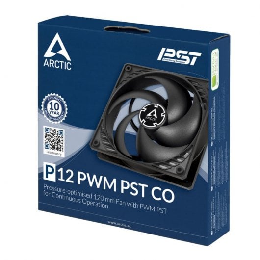 ARCTIC P12 PWM PST CO Computergehäuse Ventilator 12 cm Schwarz