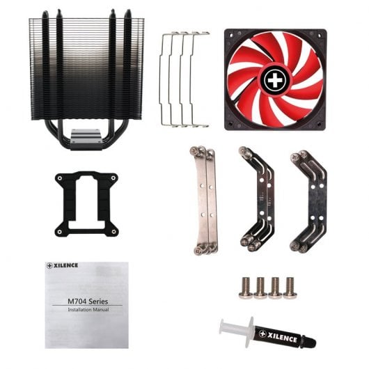 Xilence M704 Cooler de CPU 120mm Preto/Vermelho