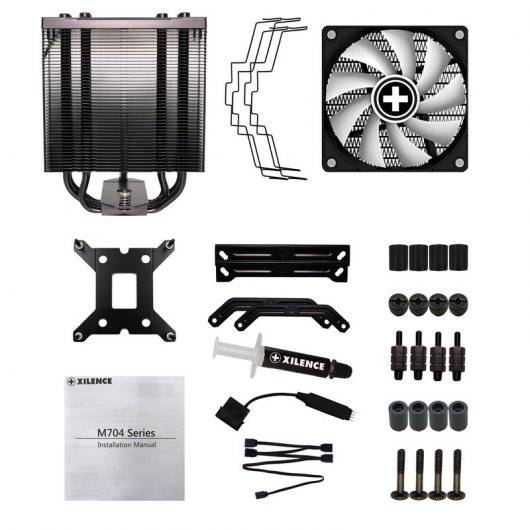 Xilence Performance A+ XC056 Ventilador CPU ARGB 120mm Negro/Blanco