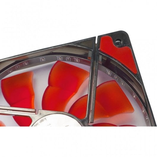Ventola Inter-Tech L-12025 LED da 120 mm Rossa