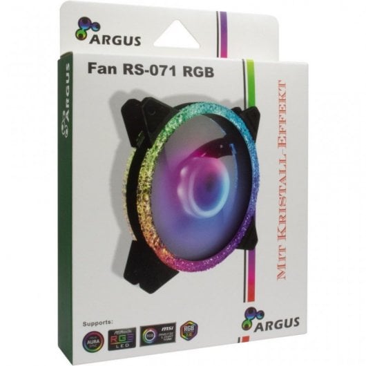 Inter-Tech Argus RS-071 RGB RGB-Lüfter mit Kristalleffekt 120 mm