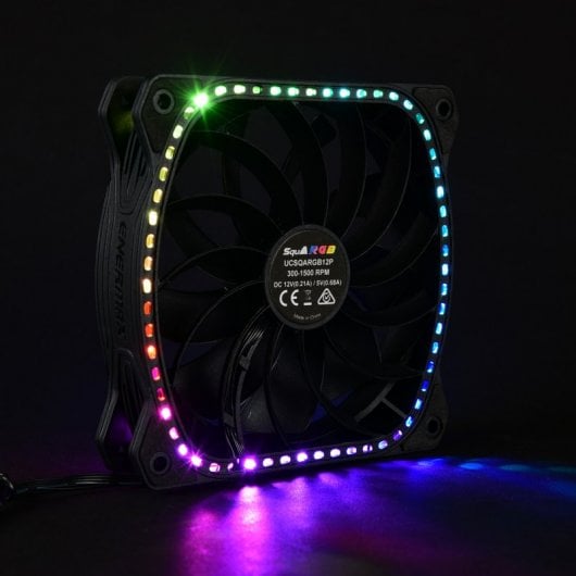 Enermax SquA RGB Ventilador 120mm Negro