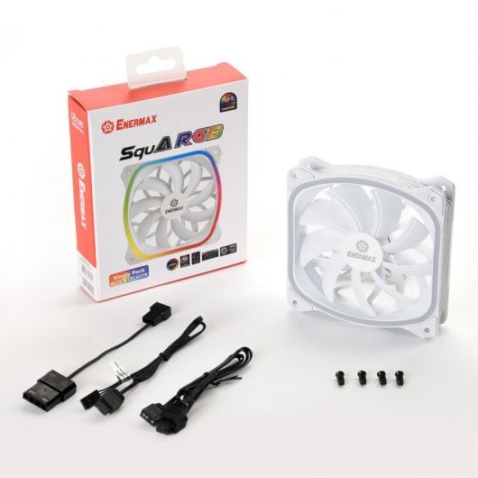 Ventilateur Enermax SquA RGB 120 mm Blanc