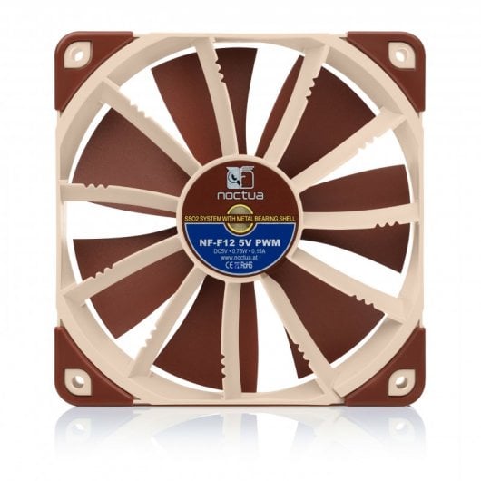 Noctua NF-F12 Computergehäuse Ventilator 12 cm Beige, Braun