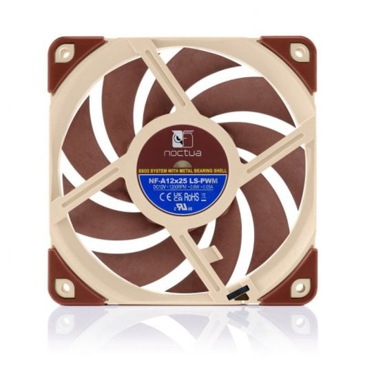 Noctua NF-A12x25 Boitier PC Ventilateur 12 cm Beige, Marron