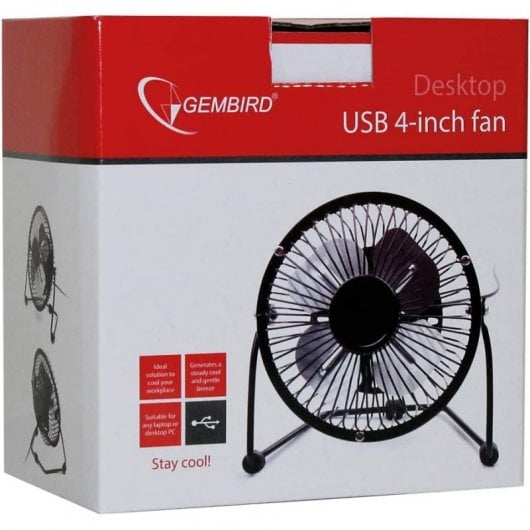 Gembird NF-03 Mini Ventilador USB Negro