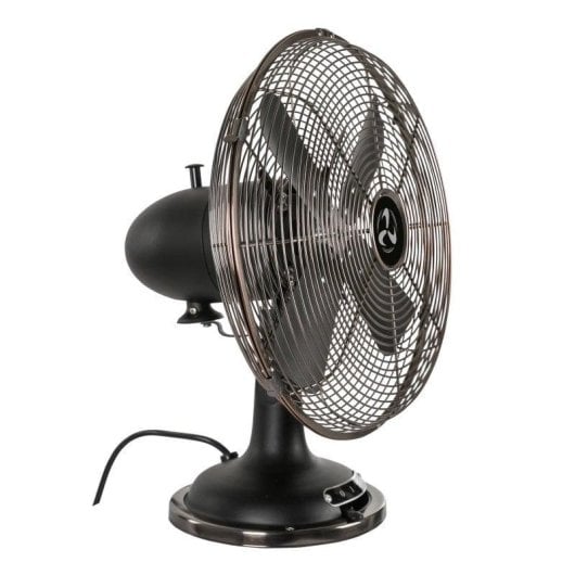 Ventilador CasaFan Tradition TV 30 II MS 37W Oscilação 3 Velocidades Preto